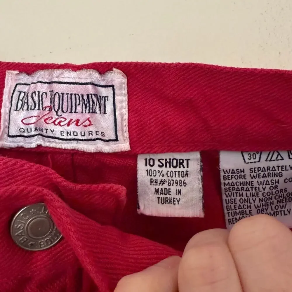 Vintage 90s High Waisted Hot Pink Mom Jeans - Picture 5 of 5